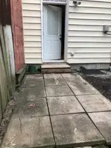 Backyard before