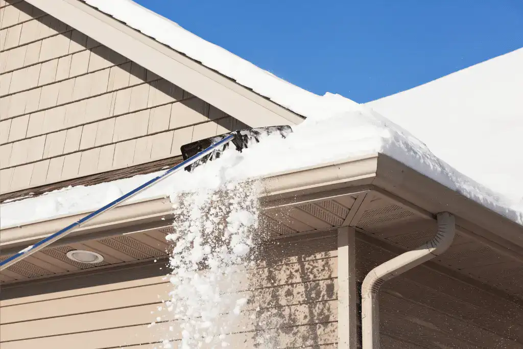 snow raking