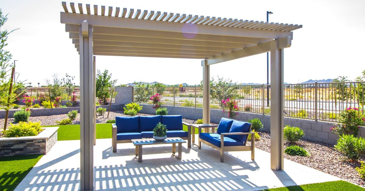 Concrete Patio and Wood Deck