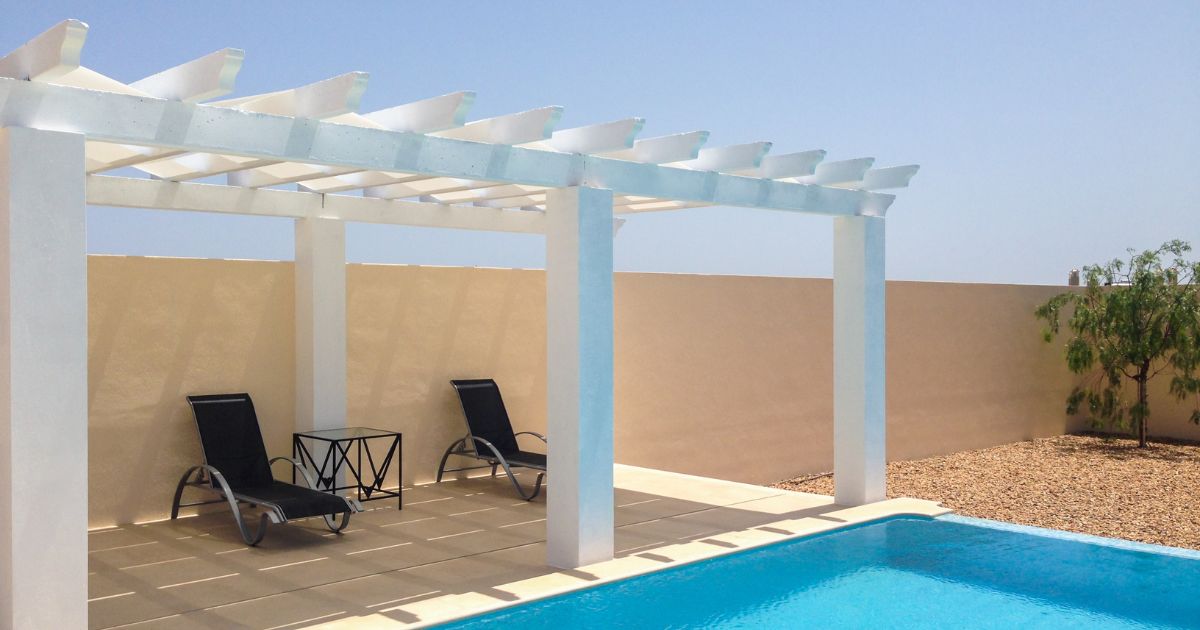 Poolside Cabana Pergola