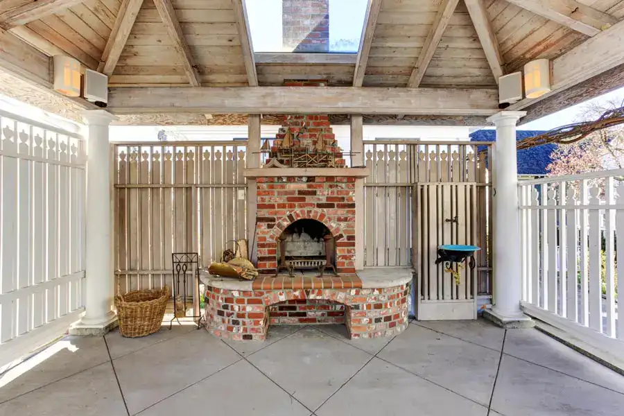 Brick Fireplace