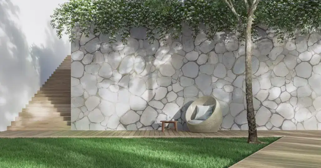 stone retaining wall