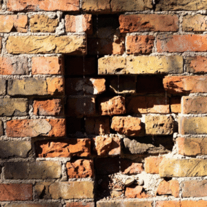 eroded mortar