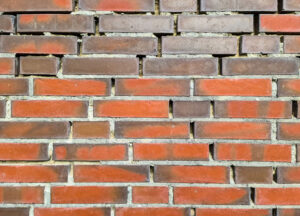 gaps brick mortar joints