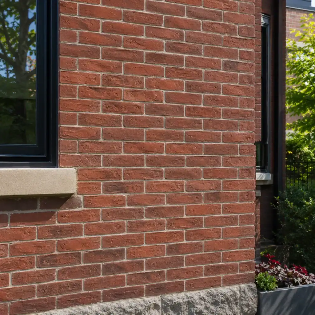 Restored original brickwork on an older Toronto home
