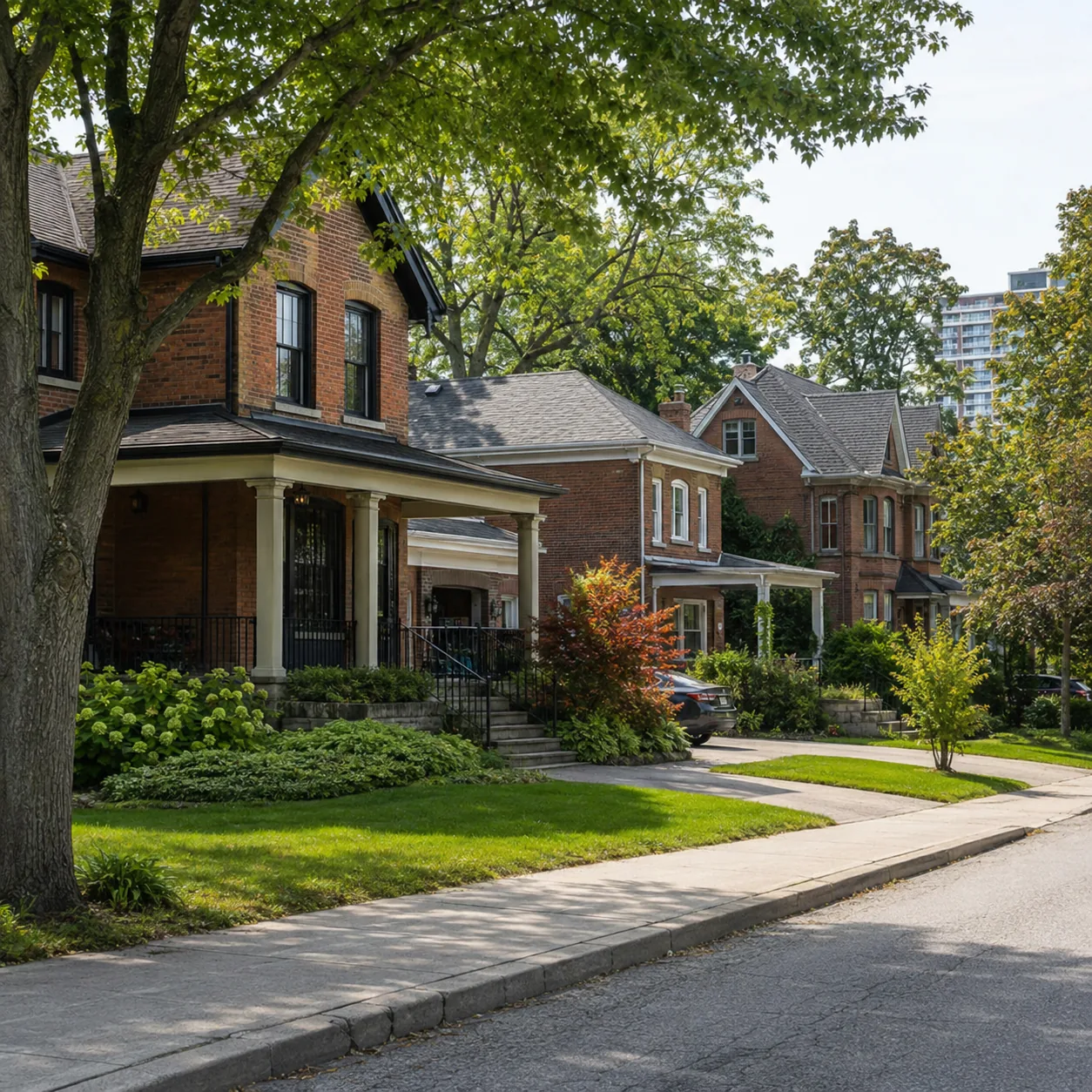 Established brick homes in Newmarket Ontario