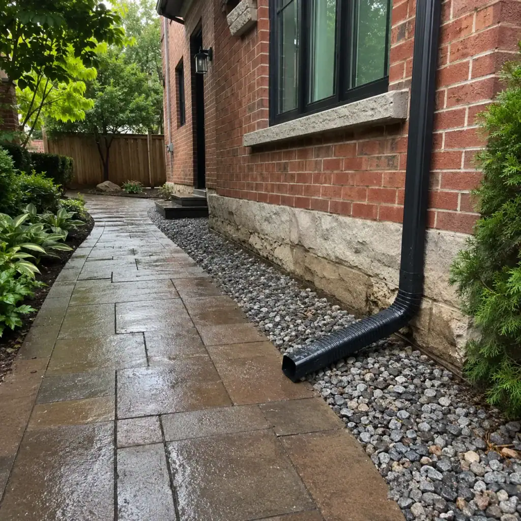Water-smart masonry and drainage planning around a Toronto home