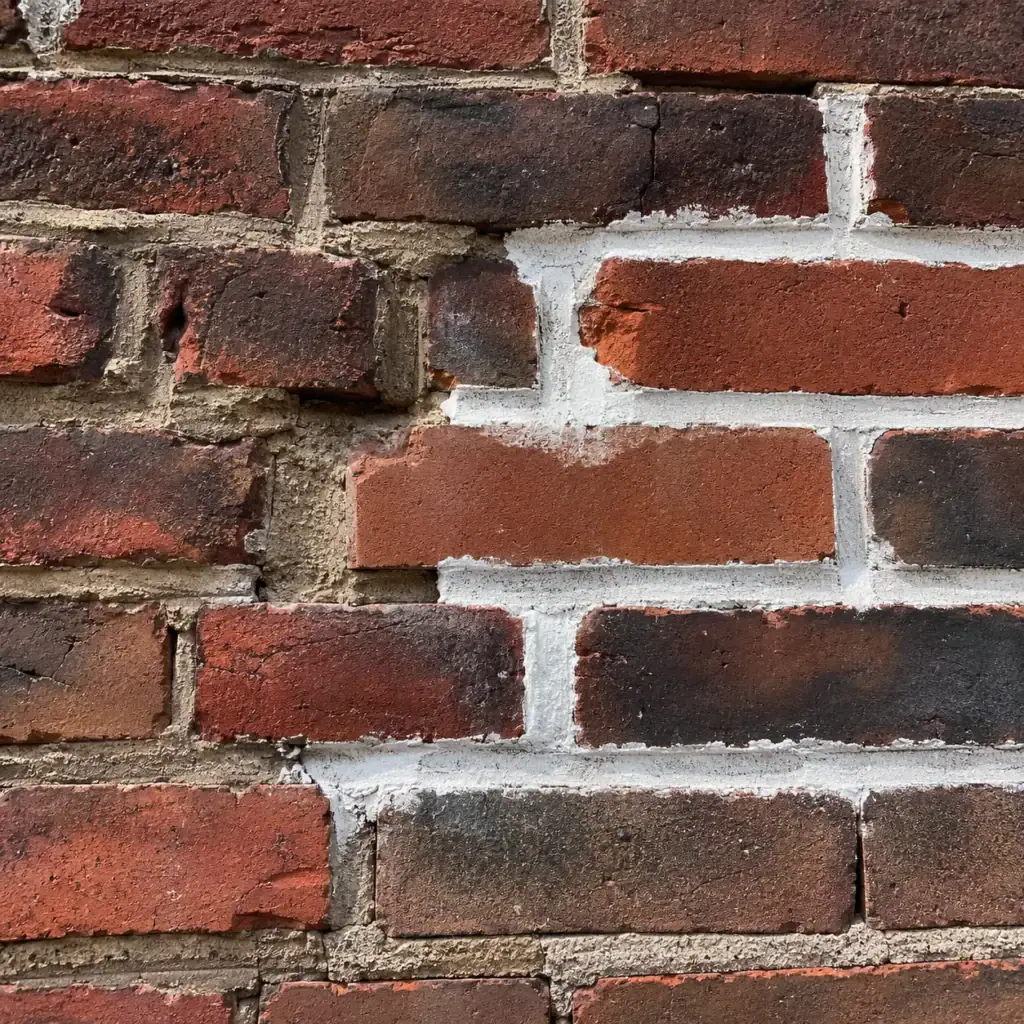 Mismatched hard mortar repair damaging older Toronto brick