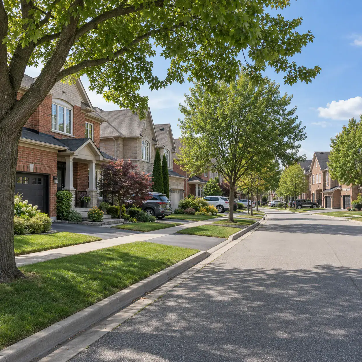 Detached and newer brick homes in Pickering Ontario
