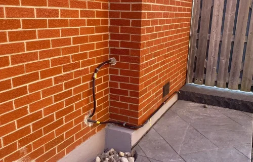 Brick repair with tuckpointing