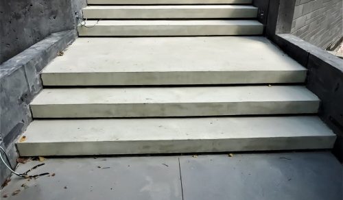 New Concrete Steps Installation