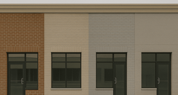 Plaza And Strip Mall Masonry Walls