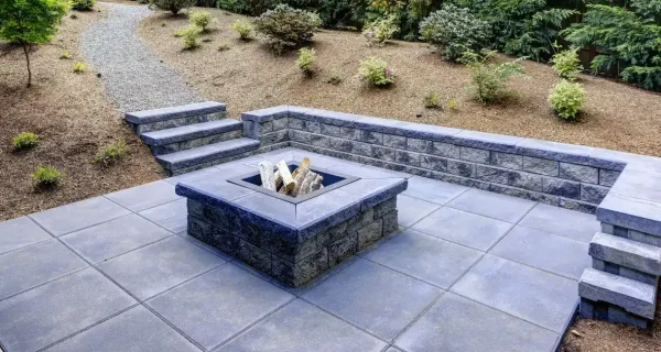 Sunken Corner Fire Pit