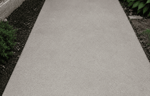 After concrete repair showing a clean restored concrete surface