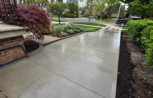 concrete driveway