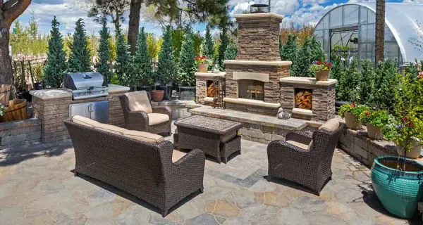 Flagstone patio