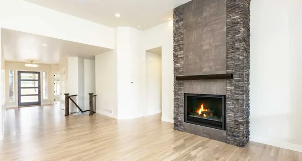 Stone Fireplace Full Height