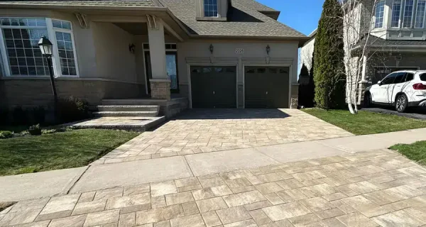 interlocking stone driveway