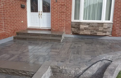 After Front Entrance Interlocking Walkway and Step Upgrade